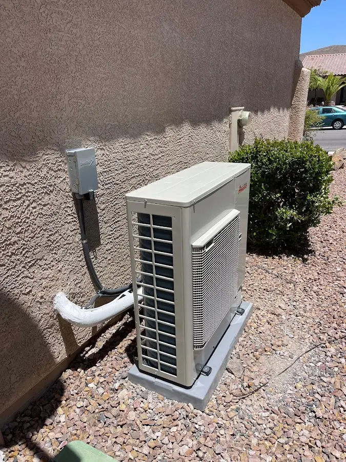 Residential air conditioning condenser unit in Pineville